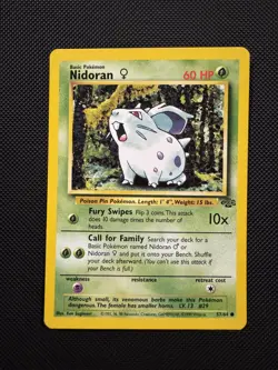 Pokemon TCG Nidoran Jungle 57/64 Regular Common NM - Image 1