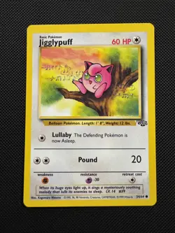 Jigglypuff 54/64 Common Pokemon Jungle NM - Image 1