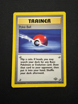 Pokemon TCG Pokeball Jungle 64/64 Unlimited Common Card NM - Image 1