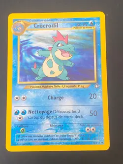 CARTE POKEMON CROCRODIL 32/111 FR PEU COMMUNE NEO GENESIS - TBE/EXC - Image 1