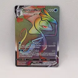 Pokemon TCG Inteleon VMAX Holo Secret Rare Card Rebel Clash 195/192 - Image 1