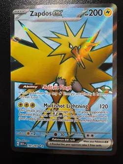 Zapdos EX - 192/165 Full Art - Pokemon TCG Scarlet & Violet 151 - Image 1