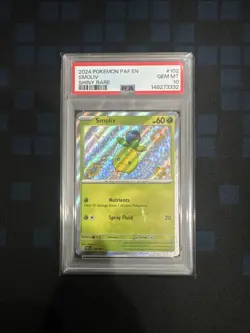 Pokemon Paldean Fates Smoliv 102/091 PSA 10 - Image 1
