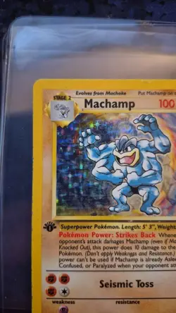 DMG Pokemon Machamp 1st Edition Base Set 8/102 - Image 2