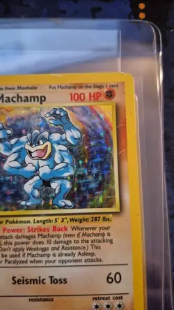 DMG Pokemon Machamp 1st Edition Base Set 8/102 - Image 3