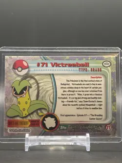1999 Topps Pokemon TV Animation Series 1 Victreebell Green Logo #71 - Image 2