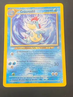 CARTE POKEMON CROCRODIL 31/111 FR PEU COMMUNE NEO GENESIS - TBE+ - Image 1