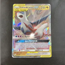 Latias & Latios GX TCG Sun & Moon Team Up 113/181 Full Art Holo Rare Pokemon TCG - Image 1