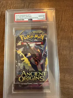 Pokemon XY Ancient Origins Sealed Pack PSA 10 Mega Rayquaza - Image 1