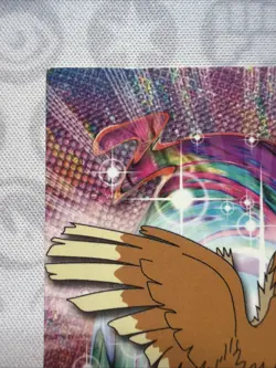 Topps Pokemon Fearow #22 1999 TV Animation Edition Non Holo Black Logo LP - Image 2