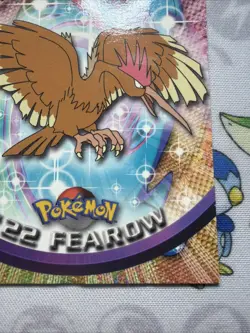 Topps Pokemon Fearow #22 1999 TV Animation Edition Non Holo Black Logo LP - Image 4