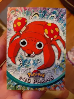Paras #46 Black Logo Topps Pokemon TV Animation Edition Non Holo NM - Image 1