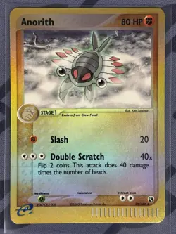 Pokemon TCG - Anorith 28/100 Reverse Holo - Lightly Played/MP - Sandstorm 2003 - Image 1