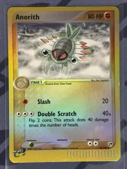 Pokemon TCG - Anorith 28/100 Reverse Holo - Lightly Played/MP - Sandstorm 2003 - Image 3