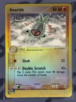 Pokemon TCG - Anorith 28/100 Reverse Holo - Lightly Played/MP - Sandstorm 2003 - Image 5
