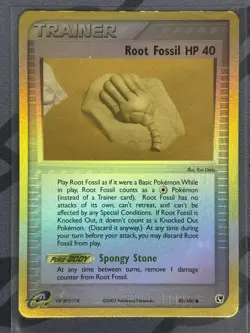 Pokemon TCG - Root Fossil 92/100 Reverse - Lightly Played/MP - Sandstorm 2003 - Image 1