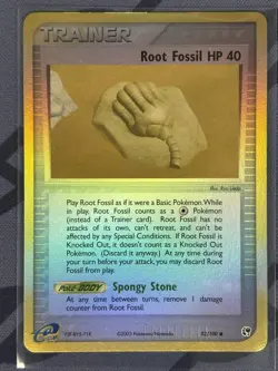 Pokemon TCG - Root Fossil 92/100 Reverse - Lightly Played/MP - Sandstorm 2003 - Image 3