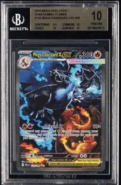 2025 POKEMON MEGA EVOLUTION PHANTASMAL FLAMES MEGA CHARIZARD X EX BGS 10 - Image 1
