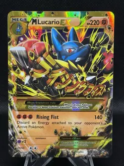 2014 Pokemon M Lucario EX 55/111 XY - Furious Fists Holo - Image 1