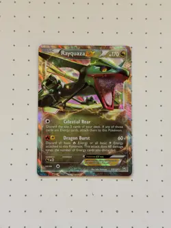 Rayquaza EX - 85/124 - Pokemon Dragons Exalted Black & White Ultra Rare Card LP - Image 1