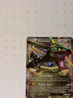 Rayquaza EX - 85/124 - Pokemon Dragons Exalted Black & White Ultra Rare Card LP - Image 3
