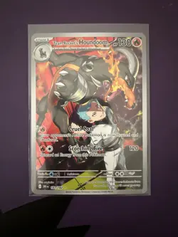 Team Rockets Houndoom Illustration Rare Card 191/182 Sv10: Destined Rivals - Image 1