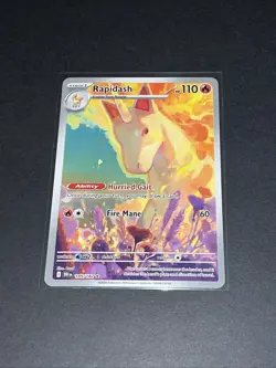 Pokemon TCG Rapidash Destined Rivals Illustration Rare Card 189/182 - Image 1