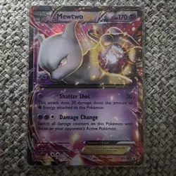 Pokemon Mewtwo EX TCG Black Star Promo MP XY107 Card - Image 1