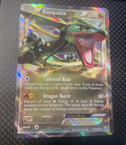 Rayquaza EX - 85/124 - Pokemon Dragons Exalted Rare Card LP - Image 1