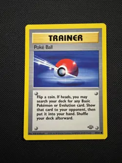 Pokemon TCG Pokeball Jungle 64/64 Unlimited Common Card LP - Image 1