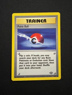 Pokemon TCG Pokeball Jungle 64/64 Unlimited Common Card LP - Image 1