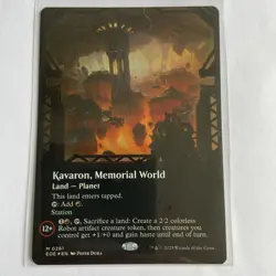 MTG Edge of Eternities - Kavaron, Memorial World(Showcase Foil) - M - 0281 NM - Image 1