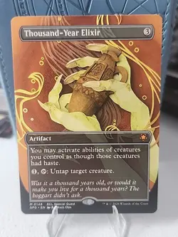 Thousand-Year Elixir BORDERLESS Special Guests Magic MTG NM - Image 1