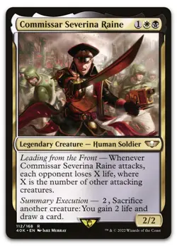 Commissar Severina Raine #112 (NM) Warhammer 40,000 40K Magic MTG - Image 1