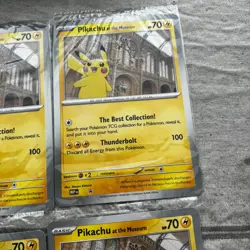 Pokemon Card 2026 Pikachu at the Natural History Museum Sealed Jumbo Promo x4 - Image 3
