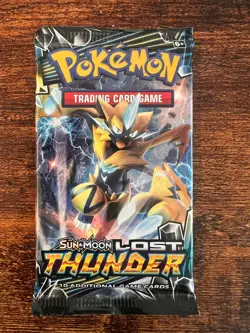 Pokemon Sun And Moon Lost Thunder Booster Pack Factory Sealed - Image 1