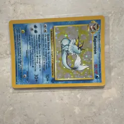 Vaporeon Jungle Holo Rare Pokemon Card 12/64 80 HP Wizards of the Coast 1999 - Image 3