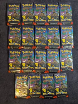 NEW SEALED Pokemon TCG Trick Or Trade Packs X19 NEW - Image 1
