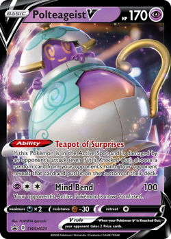Polteageist V - SWSH Black Star Promos SWSH021 NM Pokemon - Image 1