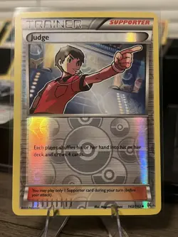 Pokemon TCG Armorcraft Judge 143/162 Breakthrough Reverse Holo Moderately Played - Image 1