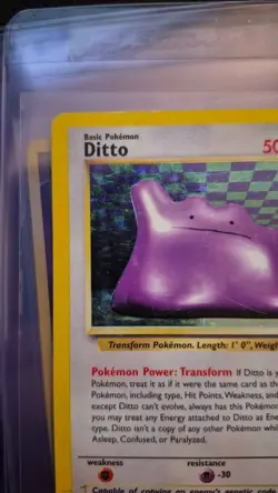 Ditto Holo Fossil 3/62 WOTC Pokemon Card - Image 2