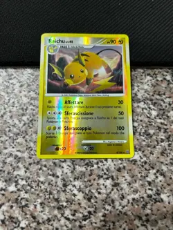 POKEMON CARD RAICHU 8/100 2009 RARA REVERSE HOLO NEW MINT ORIGINALE ITALIA - Image 1