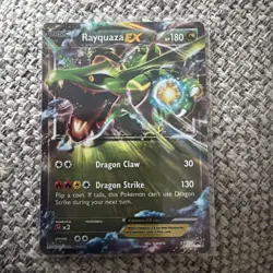 Pokemon TCG Rayquaza EX XY73 Ultra Rare Holo Black Star Promo - Image 1
