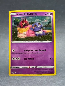 Pokemon - SWSH126 Galarian Slowpoke SWSH Sword & Shield Promo Holo NM TCG - Image 1
