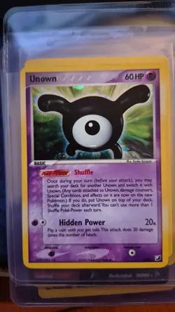 Unown (X) X/28 EX Unseen Forces Holo Pokemon TCG - Image 1