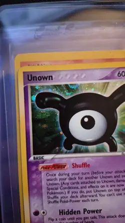 Unown (X) X/28 EX Unseen Forces Holo Pokemon TCG - Image 2