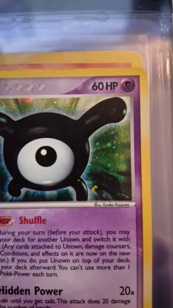 Unown (X) X/28 EX Unseen Forces Holo Pokemon TCG - Image 3