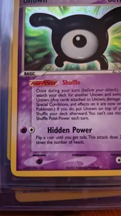 Unown (X) X/28 EX Unseen Forces Holo Pokemon TCG - Image 5