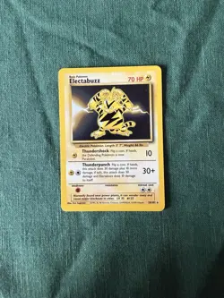 Pokemon TCG Base Set Unlimited Electabuzz 20/102 LP/NM - Image 1