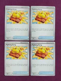 Pokemon TCG 4x Fighting Gong 116/132 Mega Evolution Playset NM - Image 1